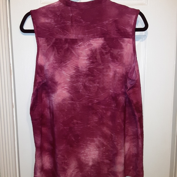 Roz & Ali Pink tie dye sleeveless - Picture 4 of 6